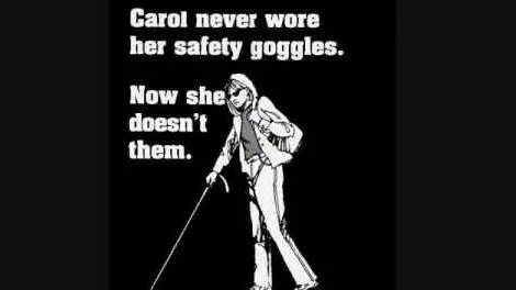 carols safety goggles meme image