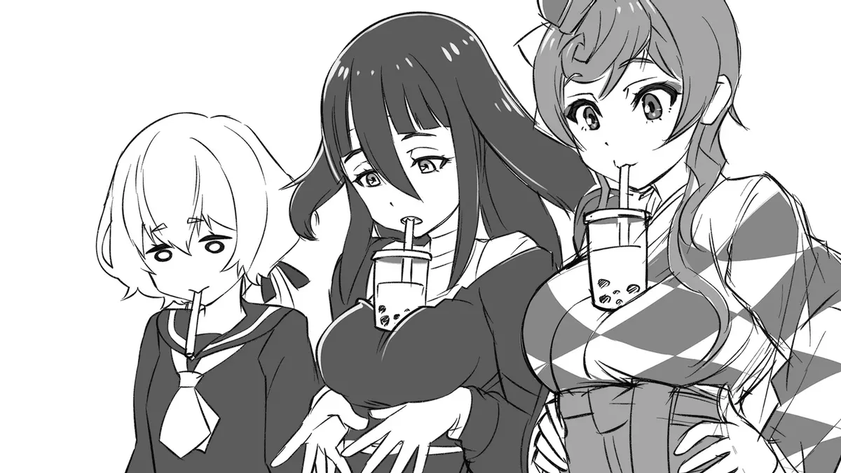 hands free bubble tea tapioca challenge meme image