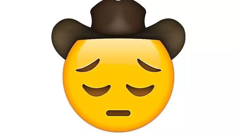 sad cowboy emoji meme image