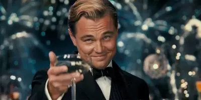 great gatsby reaction leonardo dicaprio toast