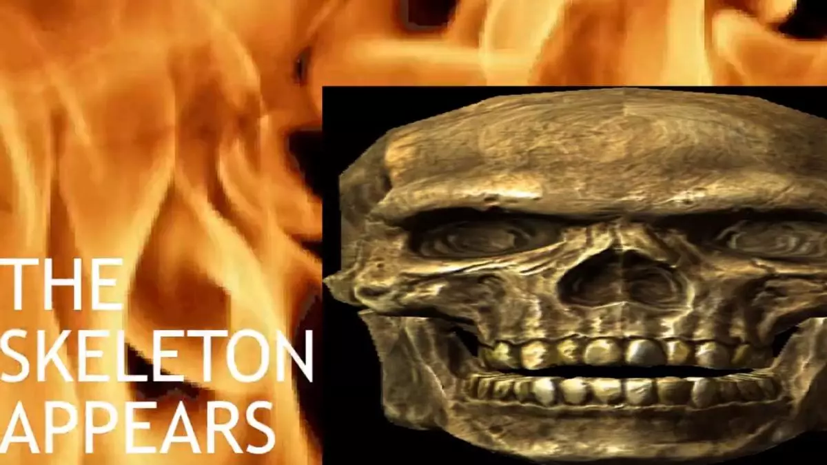 the skeleton appears meme image