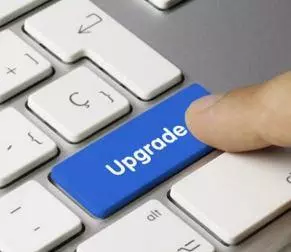 upgrade button