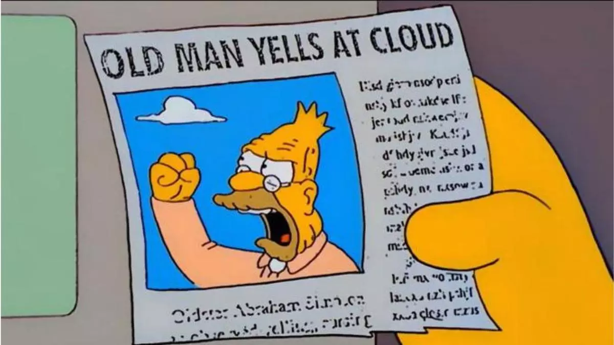 old man yells at cloud meme image