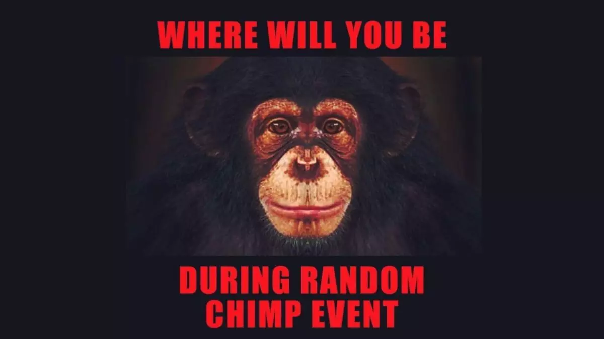 random chimp event meme image