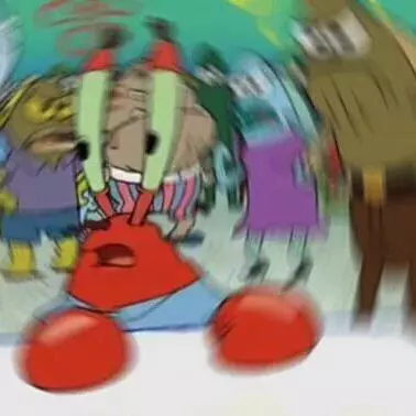 confused mr krabs meme image