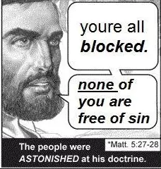 none of you are free of sin meme image