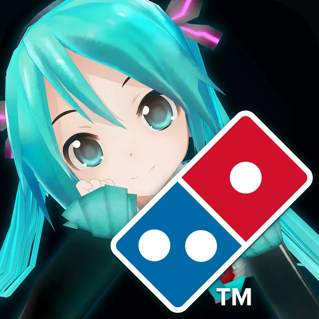 dominos app featuring hatsune miku meme image