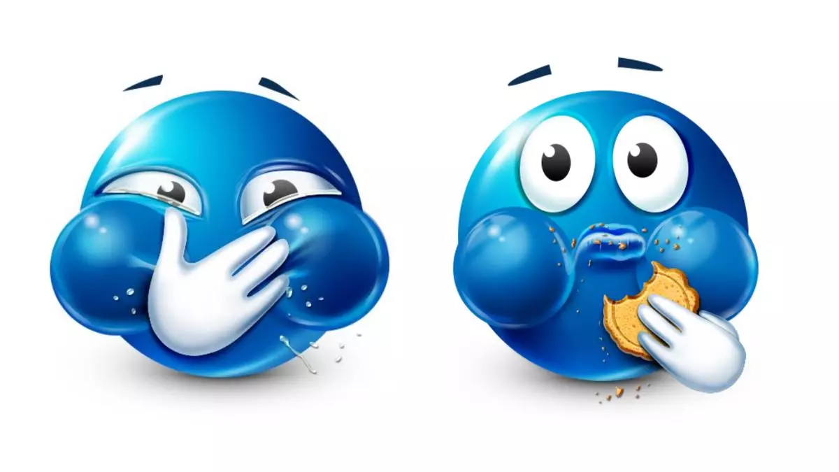 blue emoji meme image