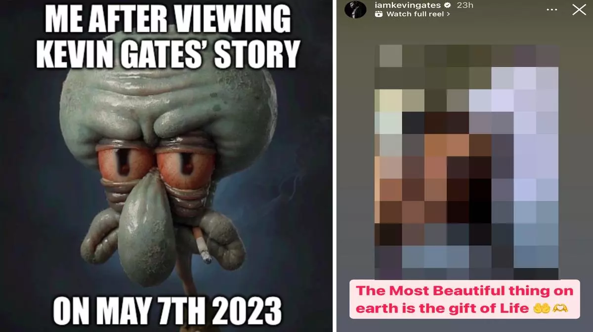 kevin gates instagram story on may 7th 2023 meme image