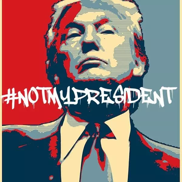 notmypresident anti trump protests meme image