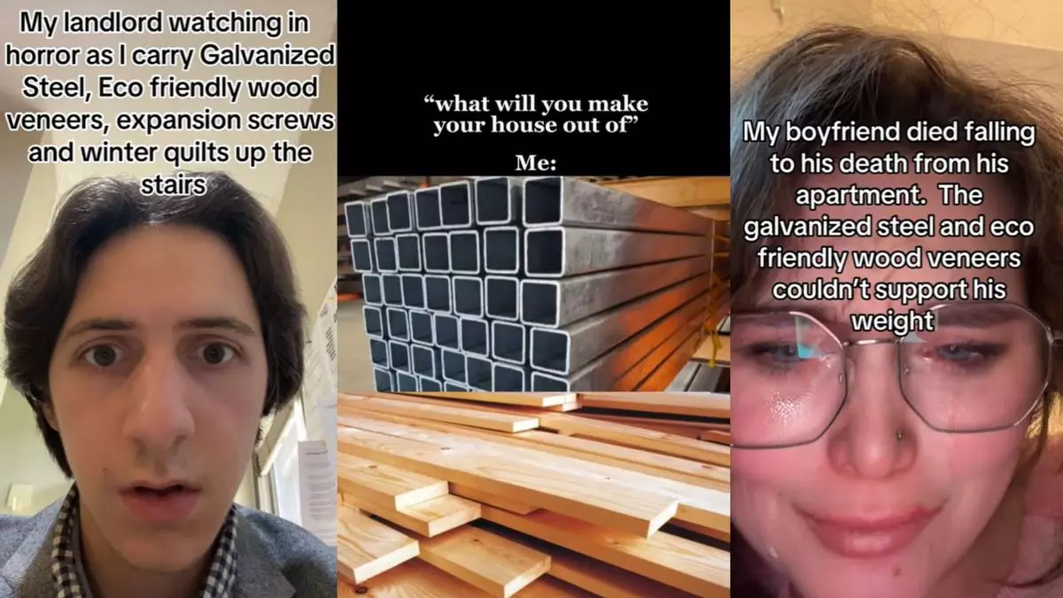 galvanized steel and eco friendly wood veneers meme image