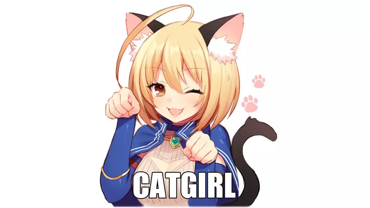 cat girl  2 meme image