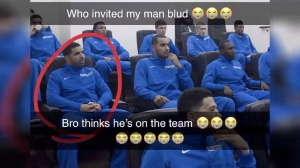 blud thinks hes on the team who invited my man blud meme image