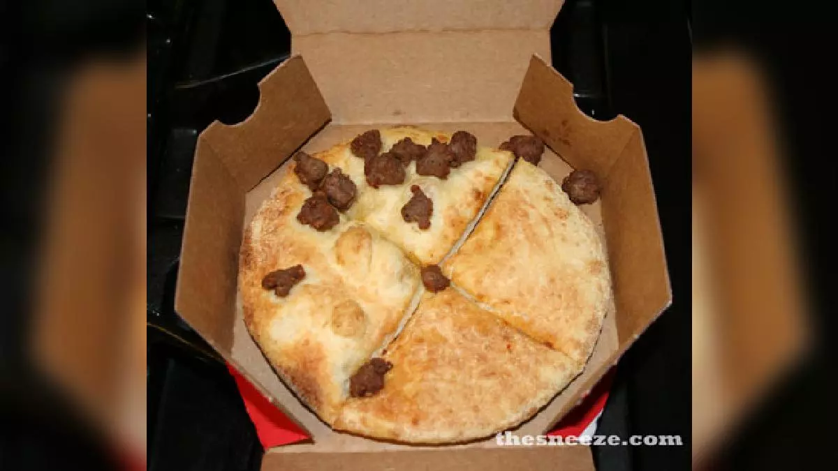 none pizza with left beef special delivery instructions meme image