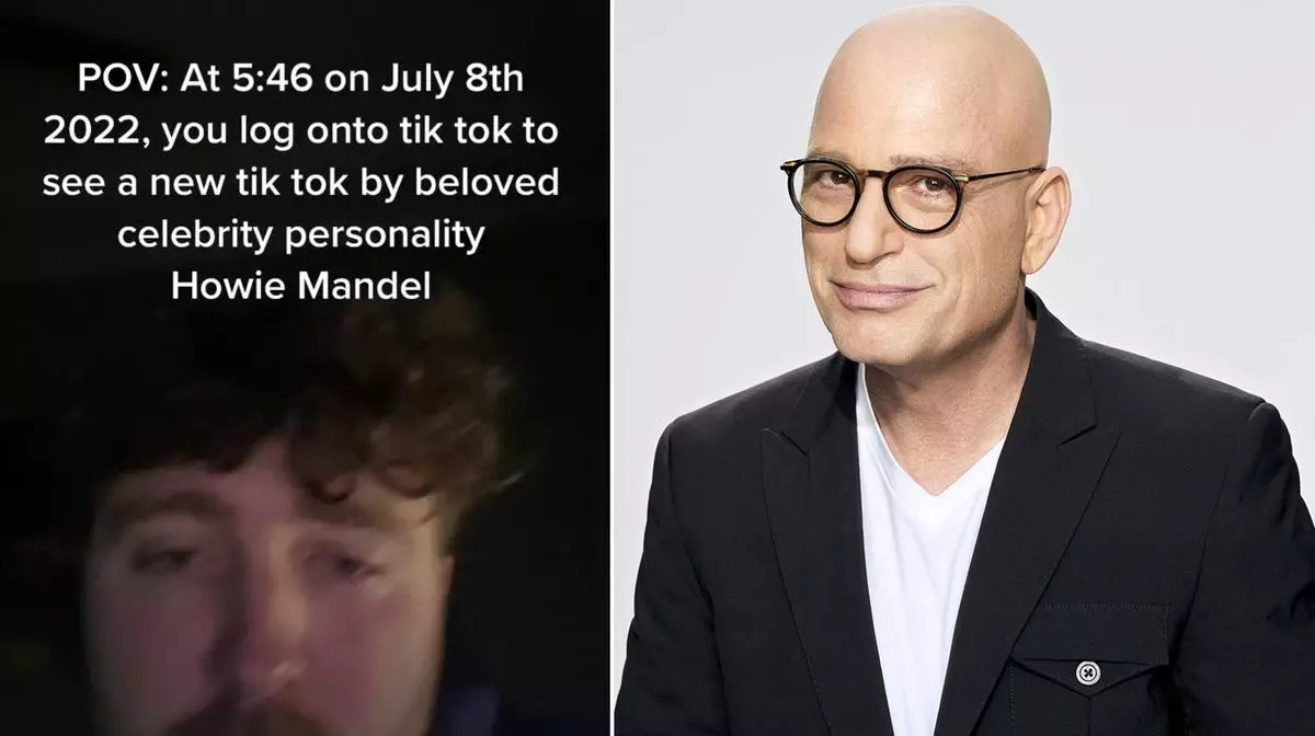 howie mandels prolapsed anus tiktok meme image