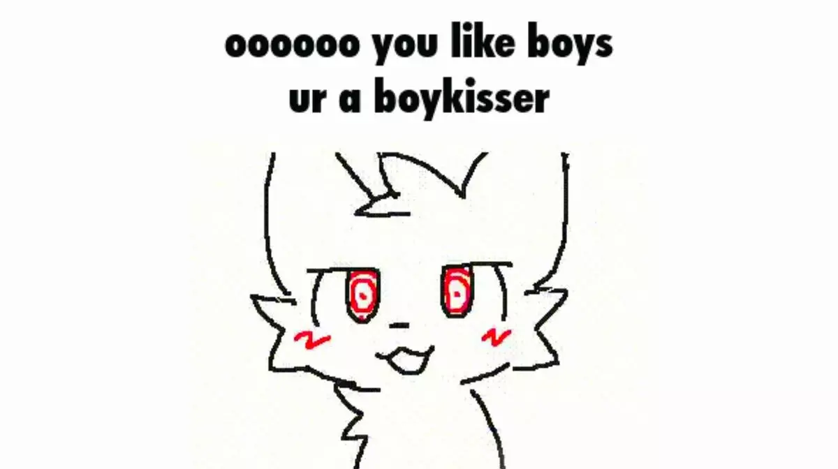 oooooo you like boys ur a boykisser meme image