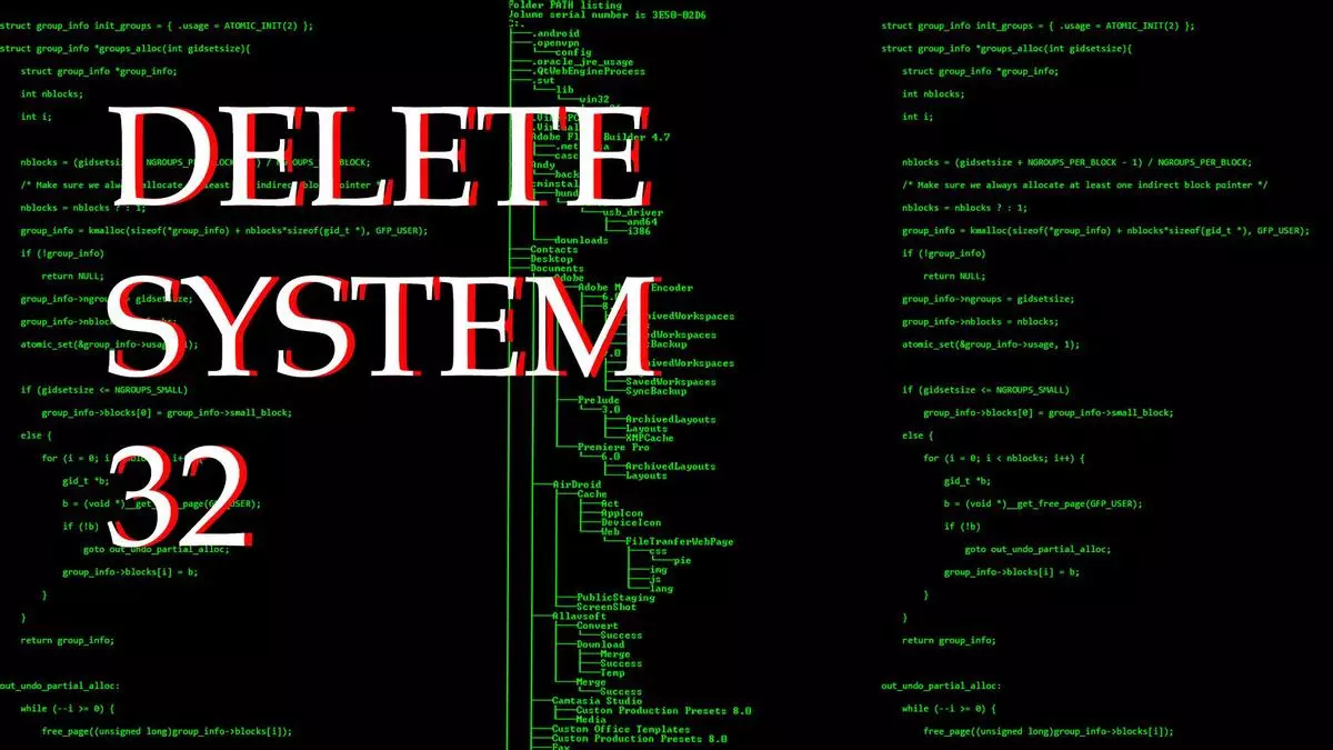 delete system32 meme image