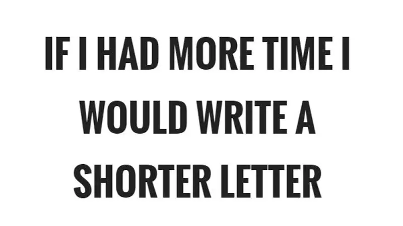 if i had more time i would have written a shorter letter meme image