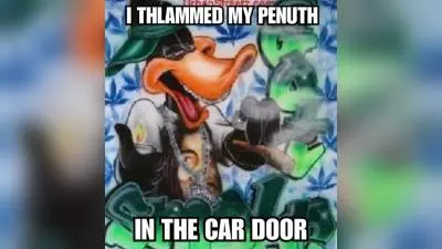 i thlammed my penith in the car door