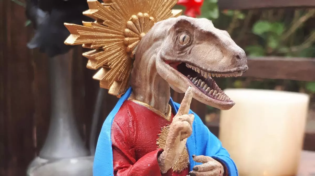 raptor jesus meme image