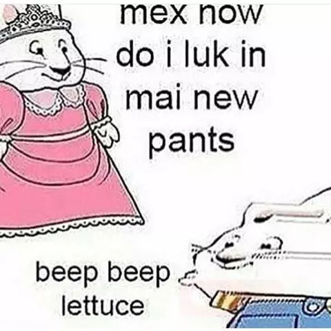 beep beep lettuce meme image