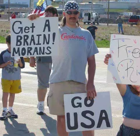 get a brain morans meme image