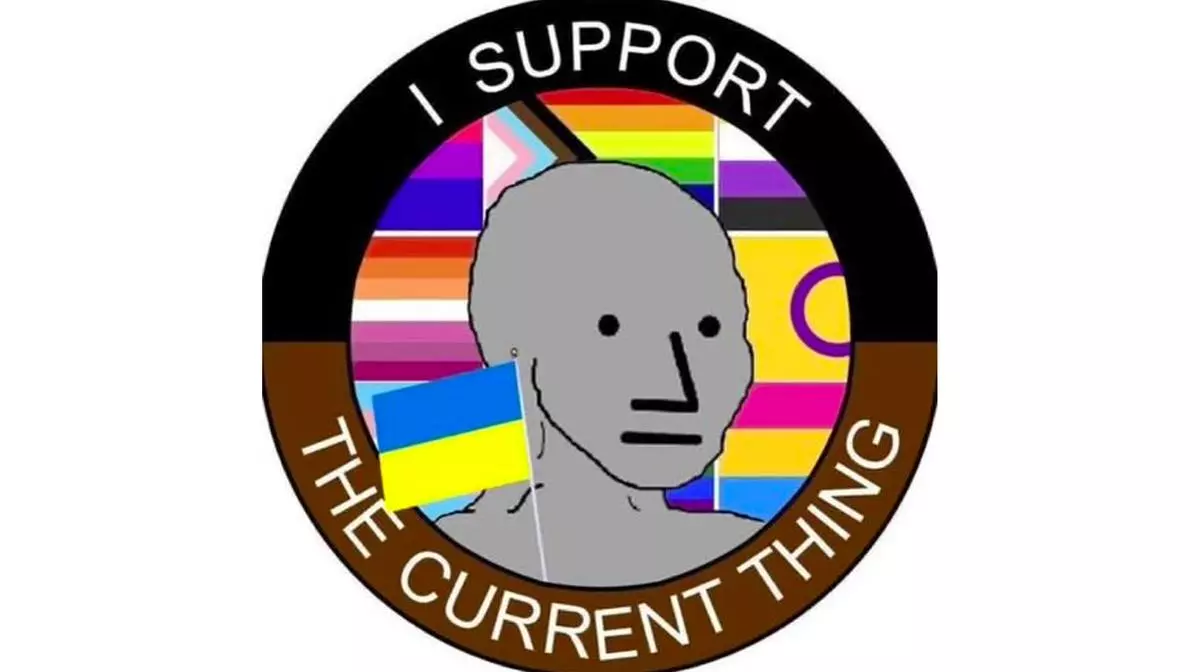 i support the current thing meme image