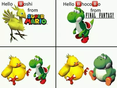 hello yoshi from super mario