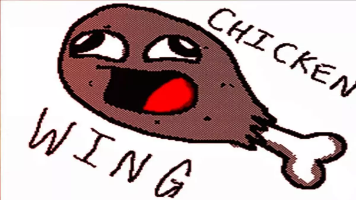the chicken wing song meme image
