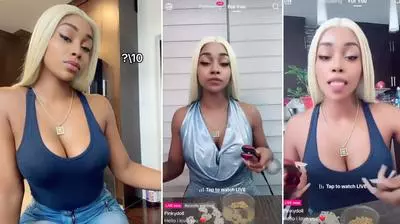 pinkydoll tiktok lives ice cream so good gang gang