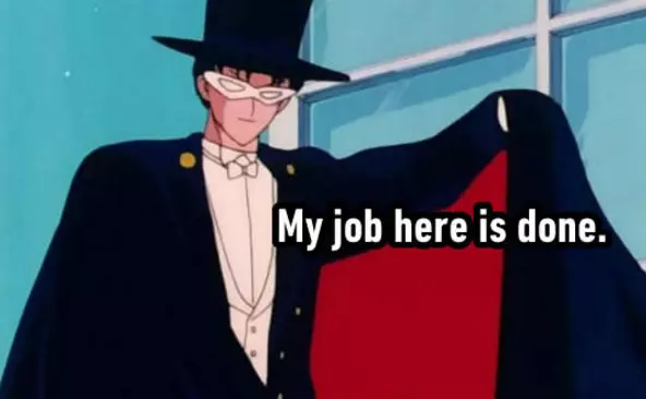 my job here is done but you didnt do anything meme image