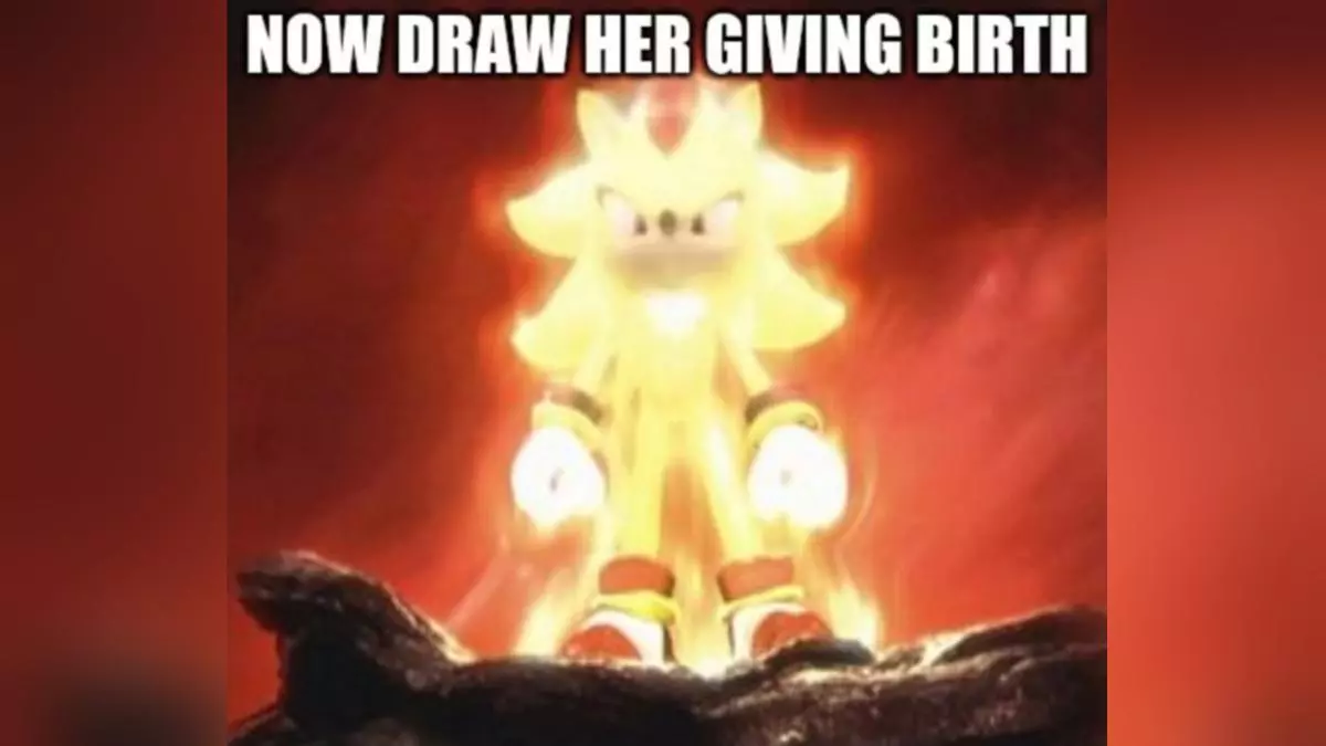 now draw her giving birth meme image