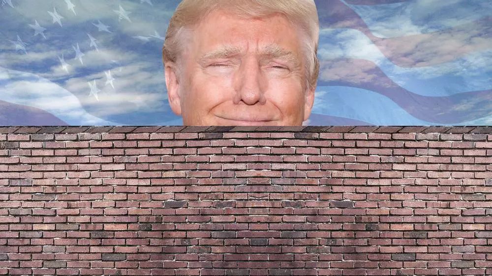 donald trumps wall meme image