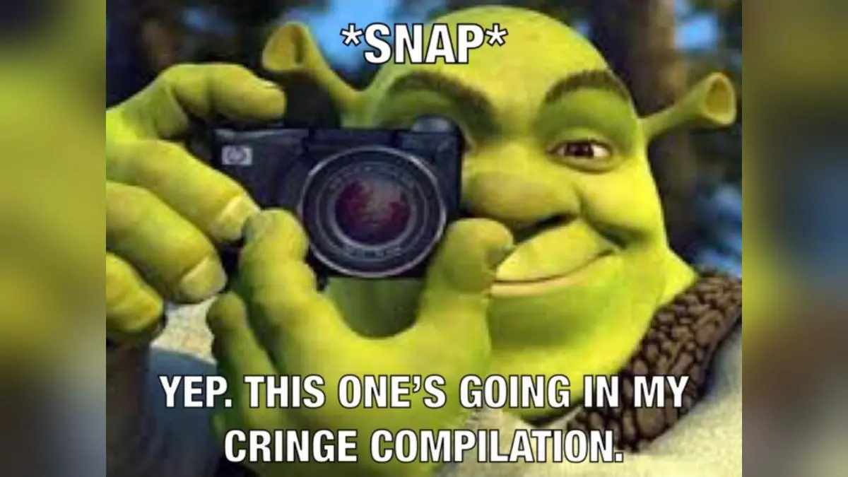 shreks cringe compilation meme image