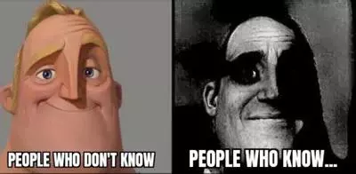 traumatized mr incredible people who dont know vs people who know