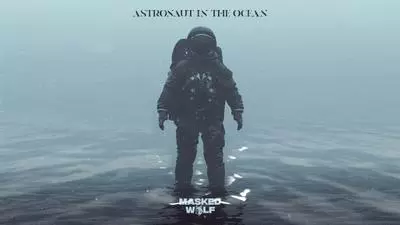 astronaut in the ocean