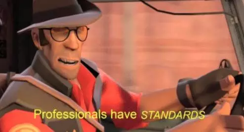 professionals have standards meme image