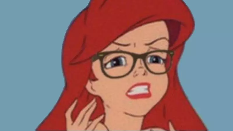 hipster mermaid hipster ariel meme image