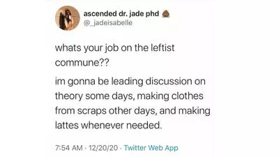 whats your job on the leftist commune