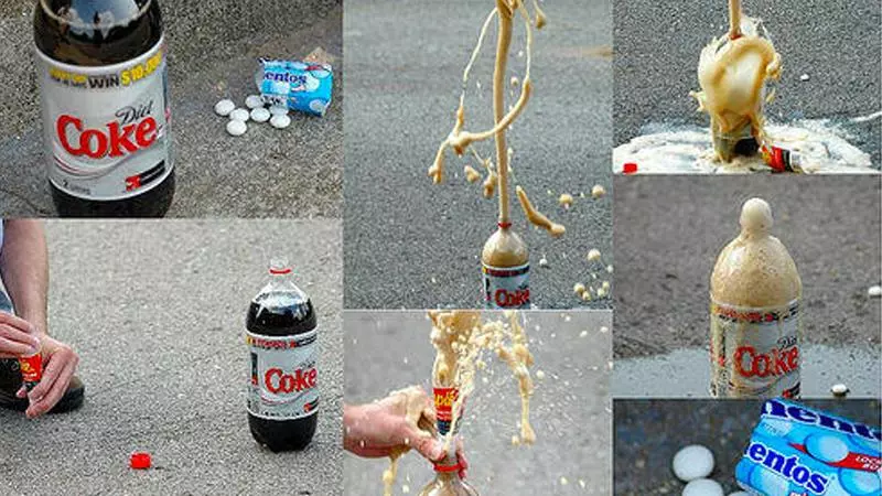 diet coke and mentos meme image