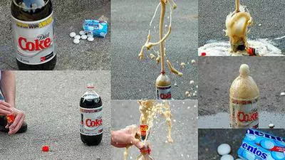 diet coke and mentos