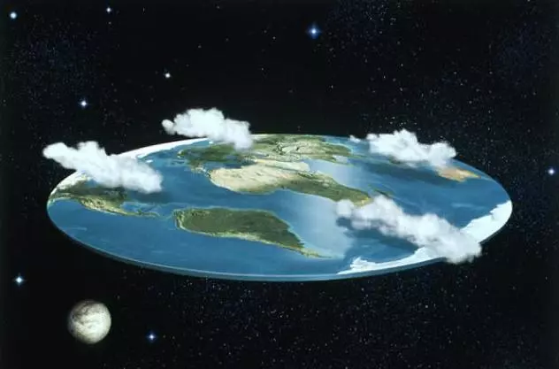 flat earth theory meme image