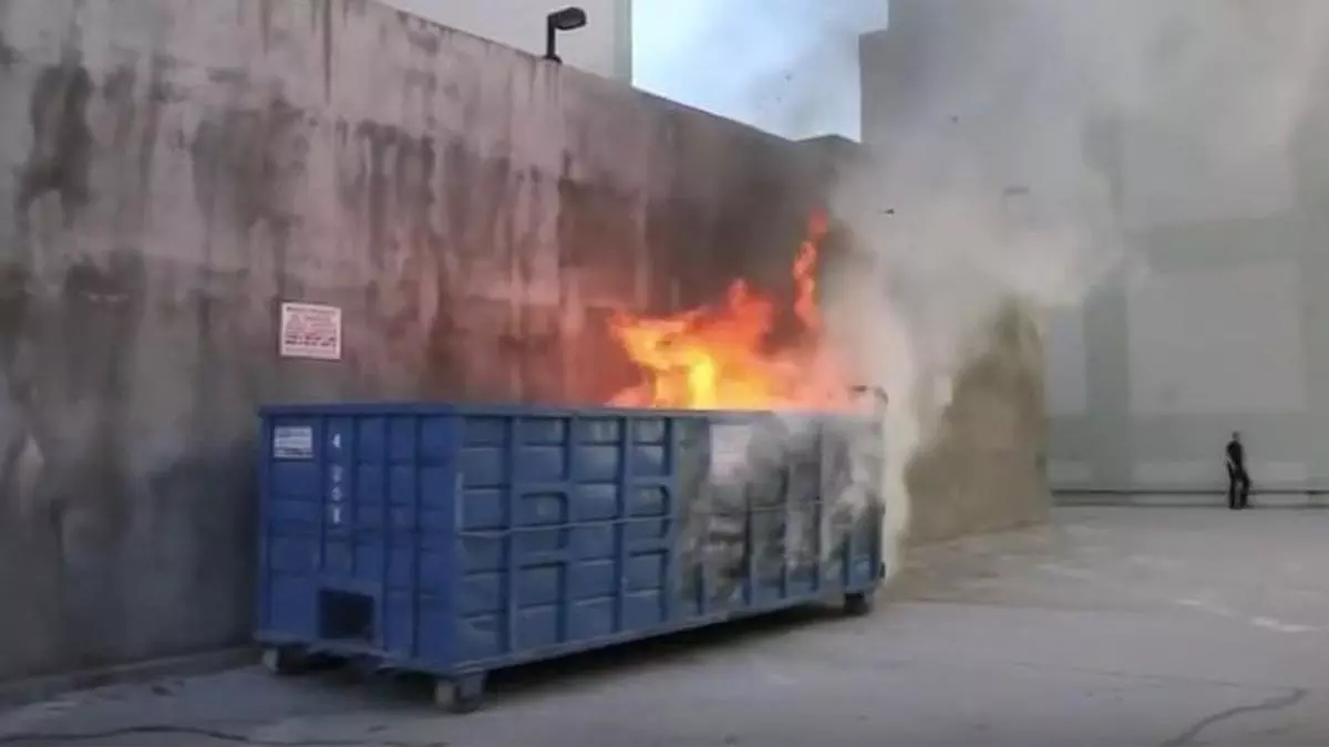 dumpster fire meme image