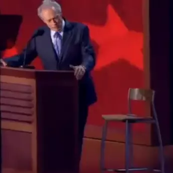 clint eastwoods empty chair speech eastwooding invisible obama meme image