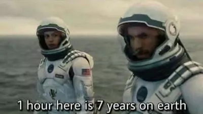 1 hour here is 7 years on earth