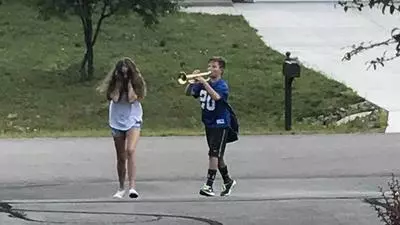 trumpet boy