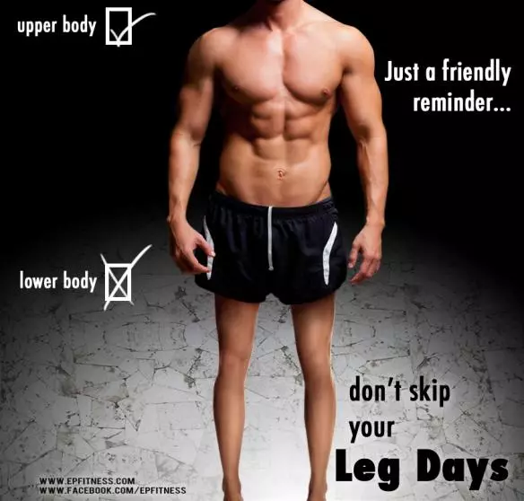 skipping leg day meme image
