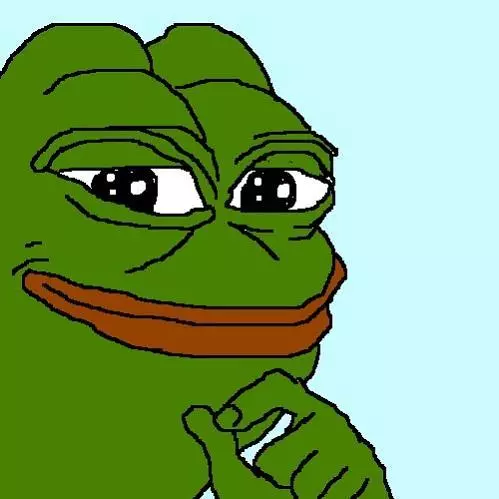 smug frog meme image