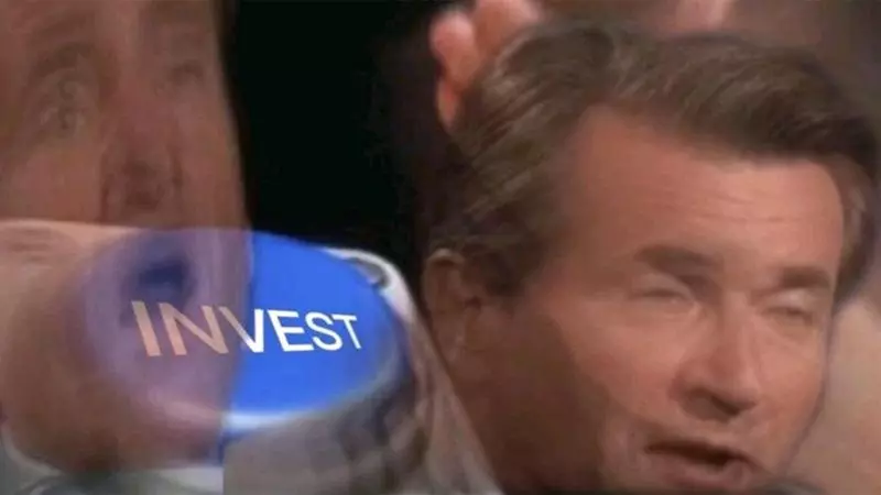 invest button meme image