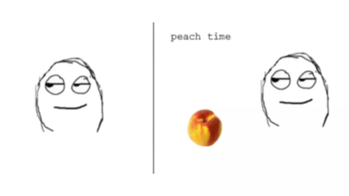 peach time meme image